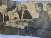 25.07.1936. Карпов В.Ф. на работе. Сбор членских взносов. Кооператив (название срезано)
