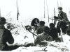 Случайная фотография фронтового корреспондента из книги "Ополчение Москвы" , где Л.В. Дорожкин узнал себя. Стоит спиной с винтовкой СВТ...