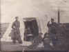 Буланов Сергей Федорович (стоит крайний справа) на военных сборах, 1930-е годы